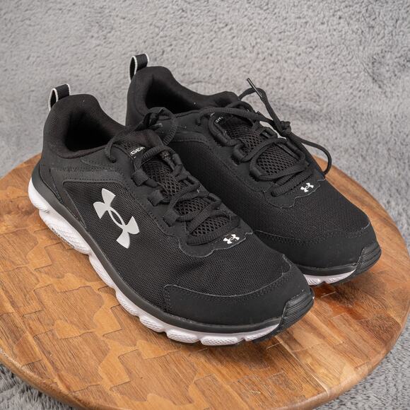 Under Armour Charged Assert 9 3024591-001 Womens Black Running Shoes Sz US 10.5 - Picture 1 of 8